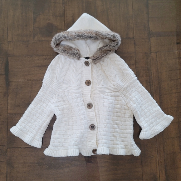 Cynthia Rawling Hooded Knit Sweater Cardigan Toddler Size 5T - Picture 9 of 9